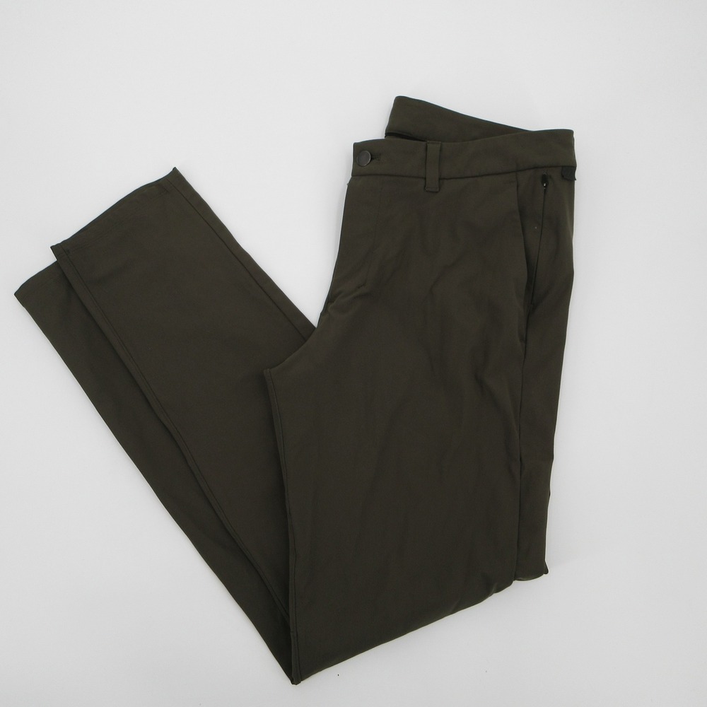 Lululemon Commission Pant Slim Warpstreme Olive Green Mens 33 Trousers Chino